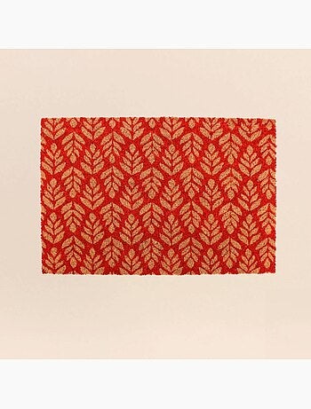 Paillasson coco imprimé zig zags 40x60cm
