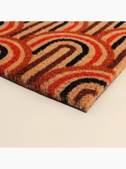 Paillasson coco motifs arches multicolores 40x60cm - Kiabi