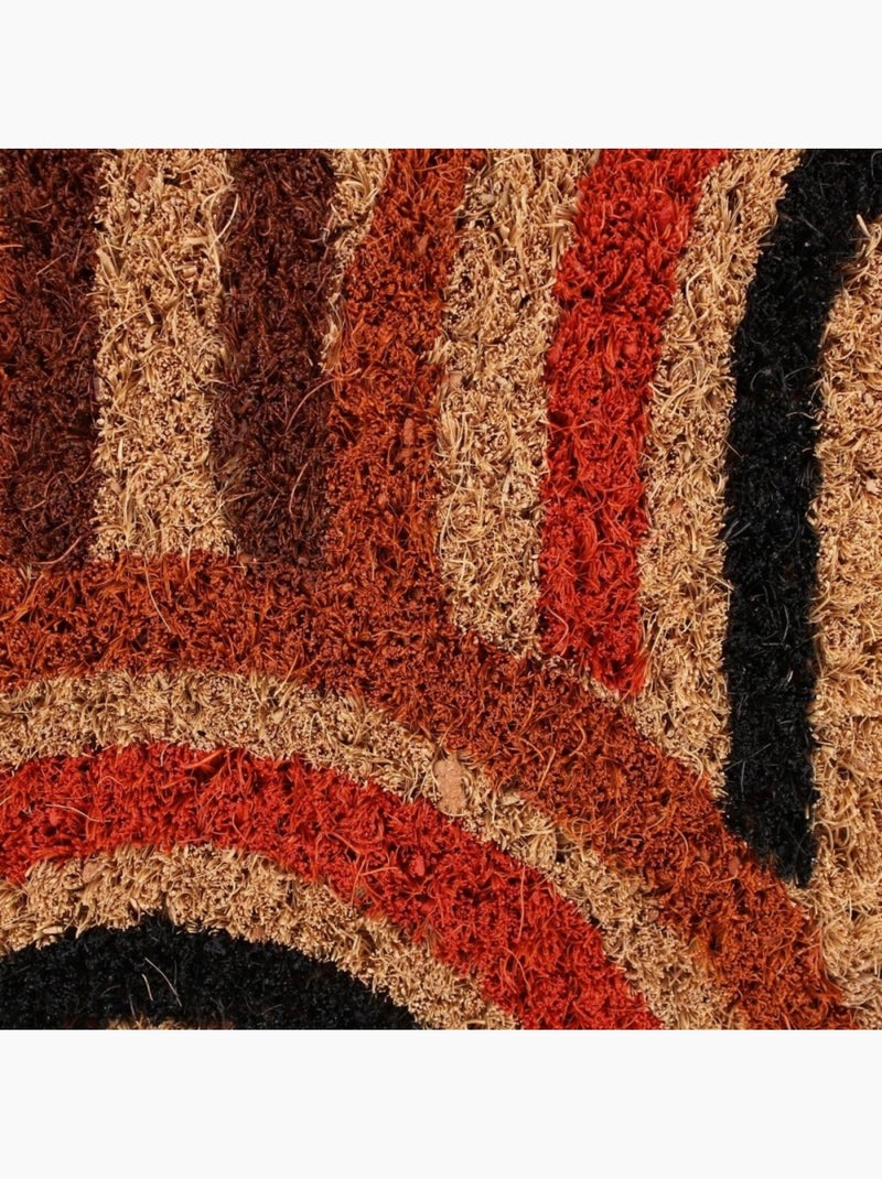 Paillasson coco motifs arches multicolores 40x60cm Rouge - Kiabi
