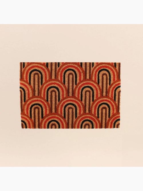Paillasson coco motifs arches multicolores 40x60cm - Kiabi