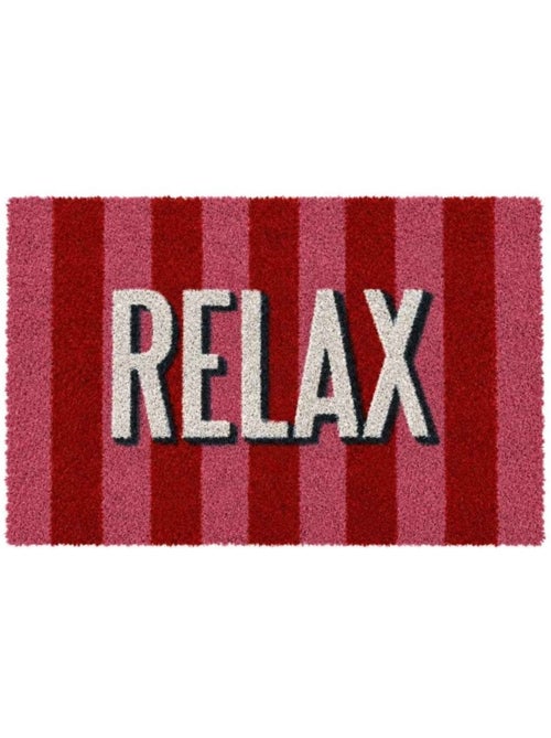 Paillasson coco rayé imprimé relax 40x60cm - Kiabi Paillasson coco rayé imprimé relax 40x60cm - Kiabi