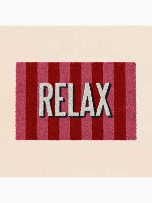 Paillasson coco rayé imprimé relax 40x60cm - Kiabi Paillasson coco rayé imprimé relax 40x60cm - Kiabi