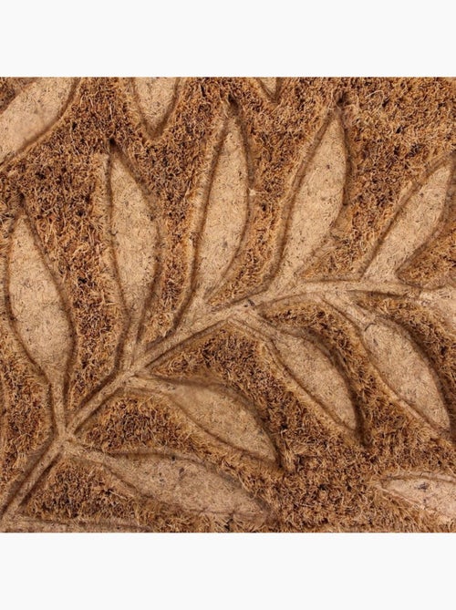 Paillasson de marche coco embossé feuillages 25x75cm - Kiabi