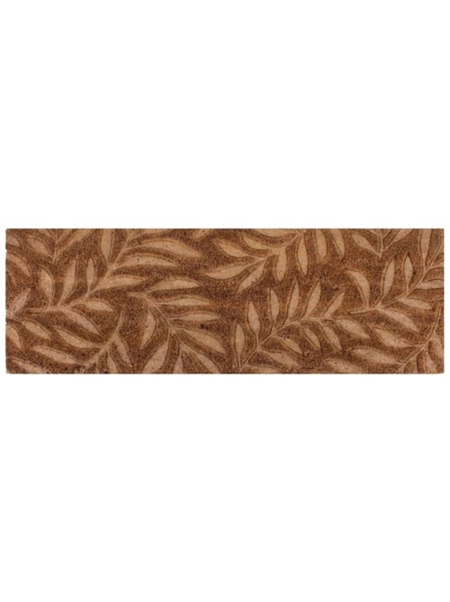 Paillasson de marche coco embossé feuillages 25x75cm - Kiabi