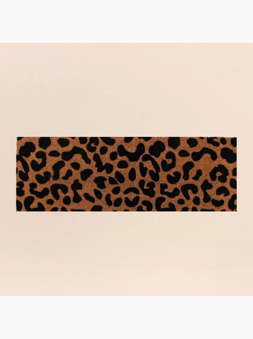 Paillasson de marche coco imprimé léopard 25x75cm - Kiabi