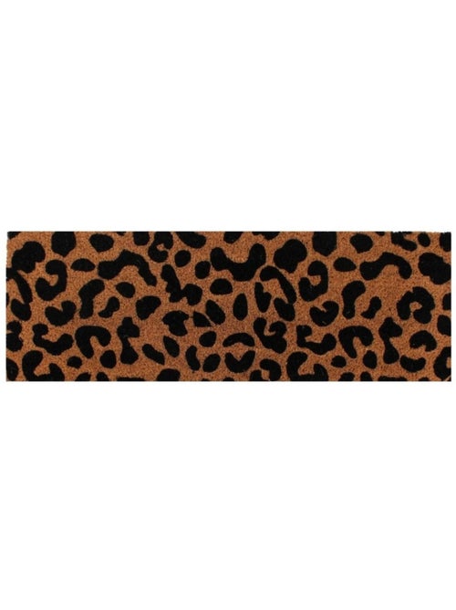 Paillasson de marche coco imprimé léopard 25x75cm - Kiabi