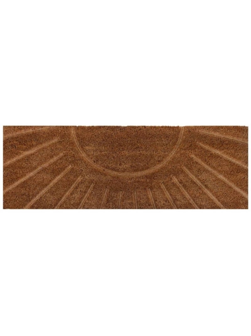 Paillasson de marche motif soleil 25x75cm Marron - Kiabi