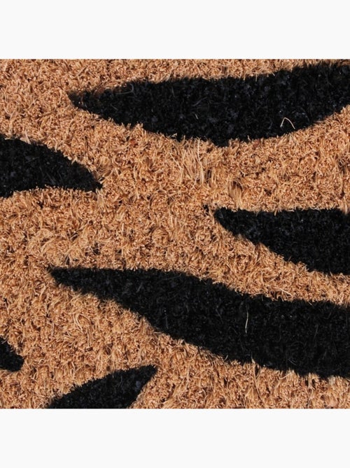 Paillasson de marche motifs feuillages en coco 25x75cm - Kiabi