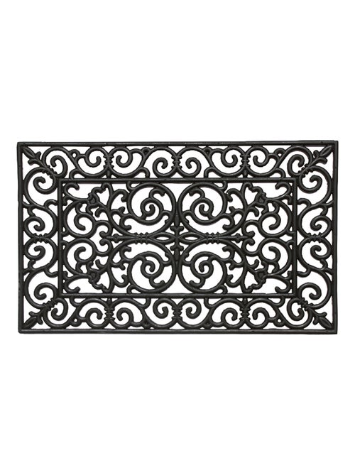 Paillasson en caoutchouc recyclé motif rustique - Kiabi