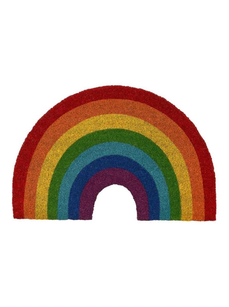Paillasson en fibres de coco arc en ciel Multicolore - Kiabi