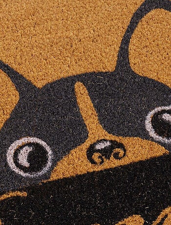 Paillasson en fibres de coco bonjour