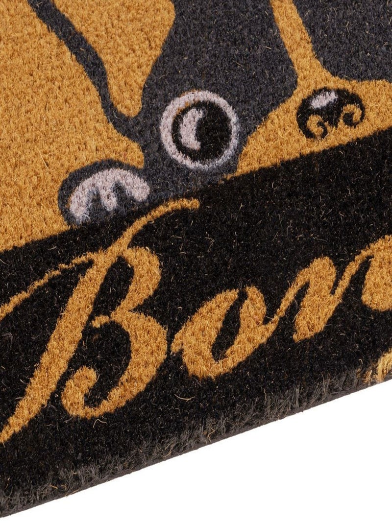 Paillasson en fibres de coco bonjour Beige - Kiabi