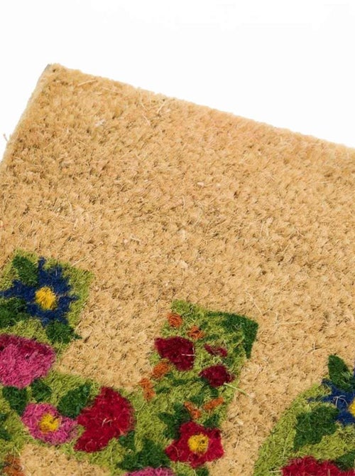 Paillasson en fibres de coco fleurs - Kiabi