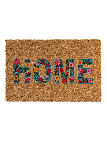Paillasson en fibres de coco fleurs