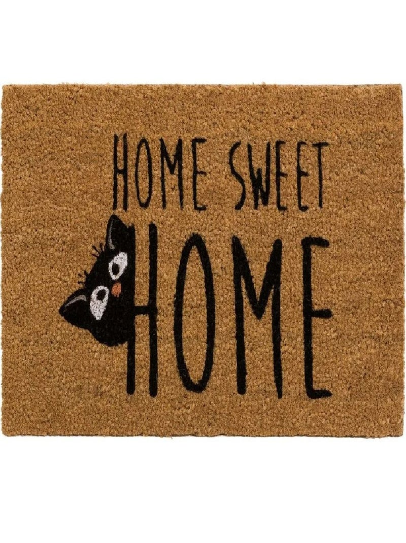 Paillasson en fibres de coco home sweet home Beige - Kiabi