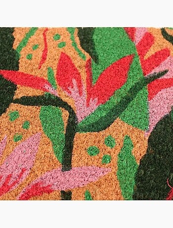 Paillasson fleurs tropicales 40x60cm