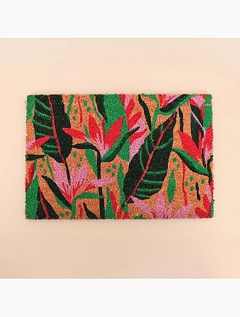 Paillasson fleurs tropicales 40x60cm