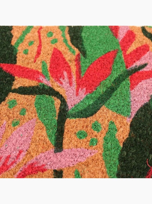 Paillasson fleurs tropicales 40x60cm - Kiabi