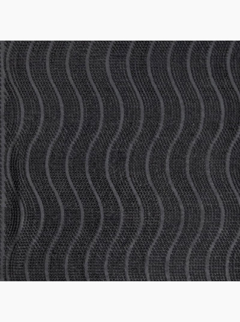 Paillasson géométrique en vagues, kilim tissé naturel, vague p Gris - Kiabi