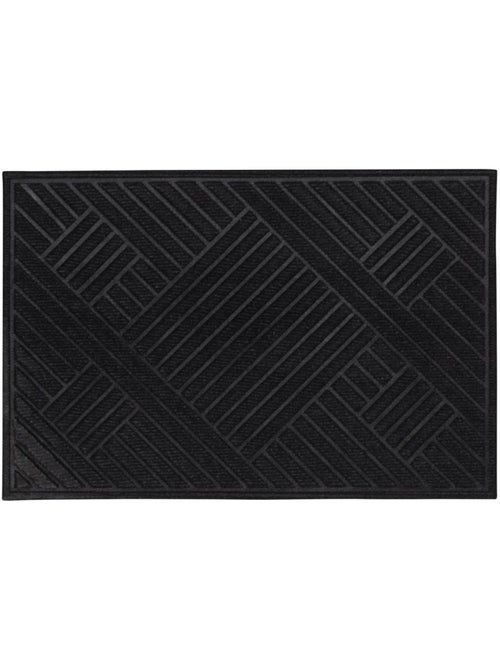 Paillasson géométrique, tissé kilim, graphique et épuré, brume - Kiabi