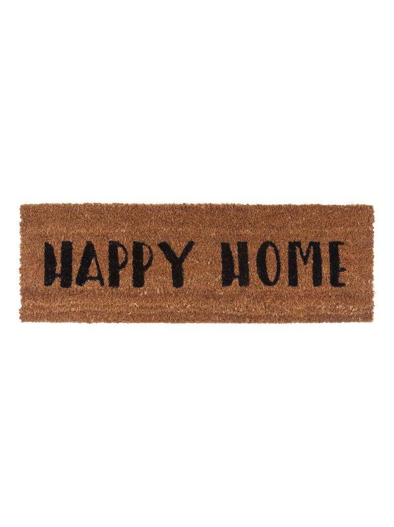 Paillasson Happy en fibre de coco Noir - Kiabi