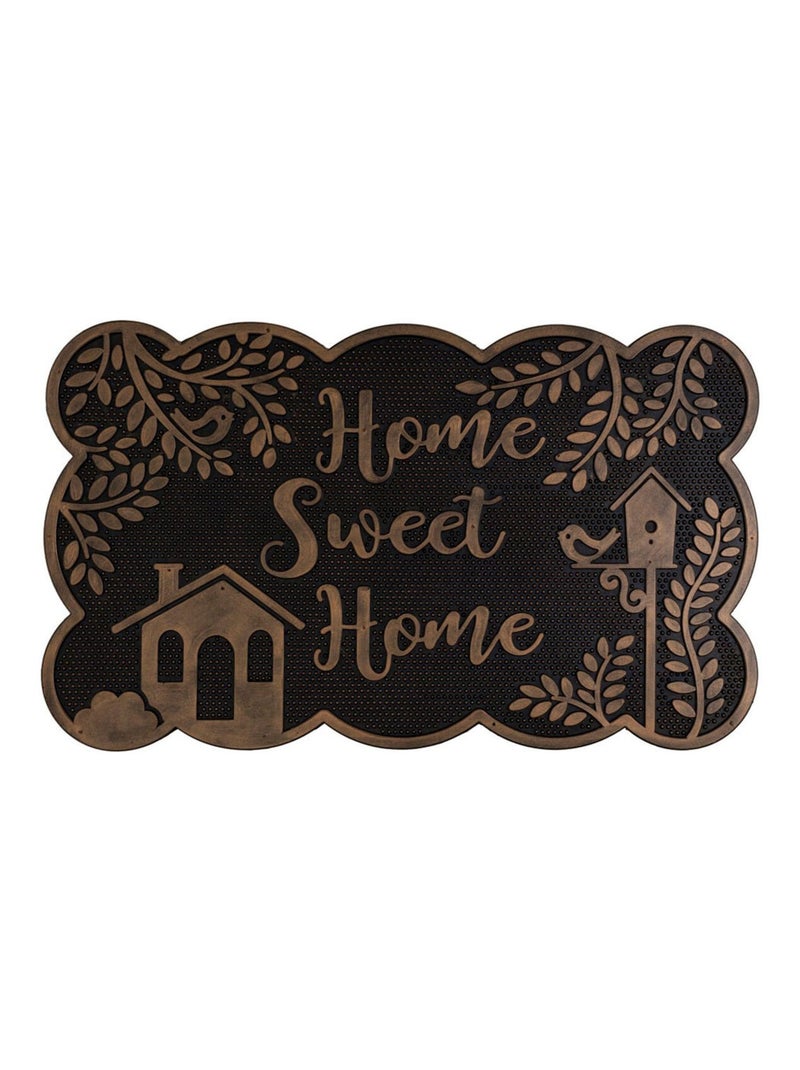Paillasson home sweet home en Gomme Noir - Kiabi
