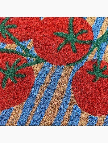 Paillasson imprimé tomates en fibres de coco 40x60cm
