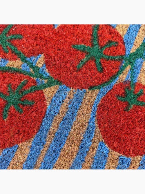 Paillasson imprimé tomates en fibres de coco 40x60cm - Kiabi