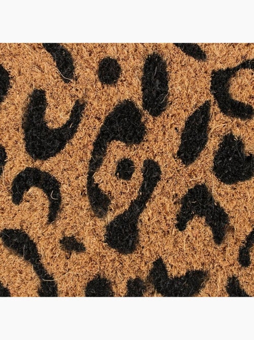 Paillasson léopard en fibre de coco 40x60cm - Kiabi