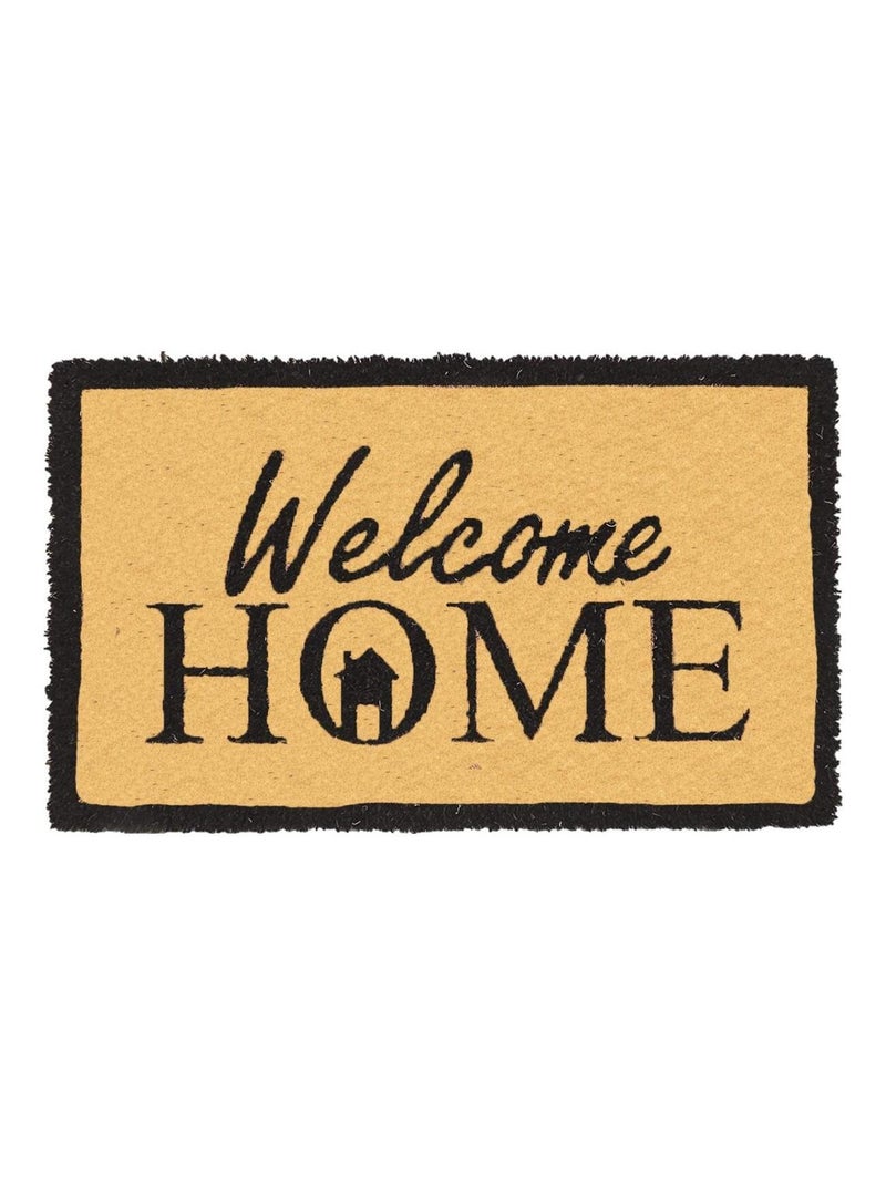Paillasson Marron Motif Welcome Home Marron - Kiabi