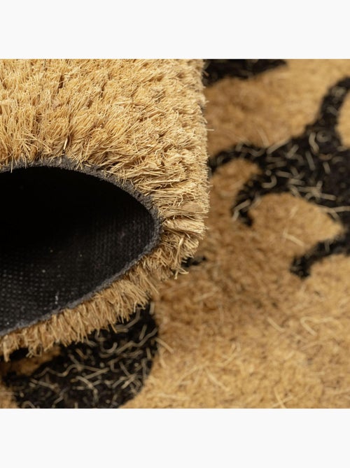 Paillasson motif animaux en relief, fibres naturelles tissées, catwalk - Kiabi