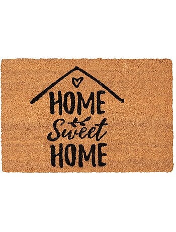 Paillasson motif texte en relief, chaleureux, home sweet home 3