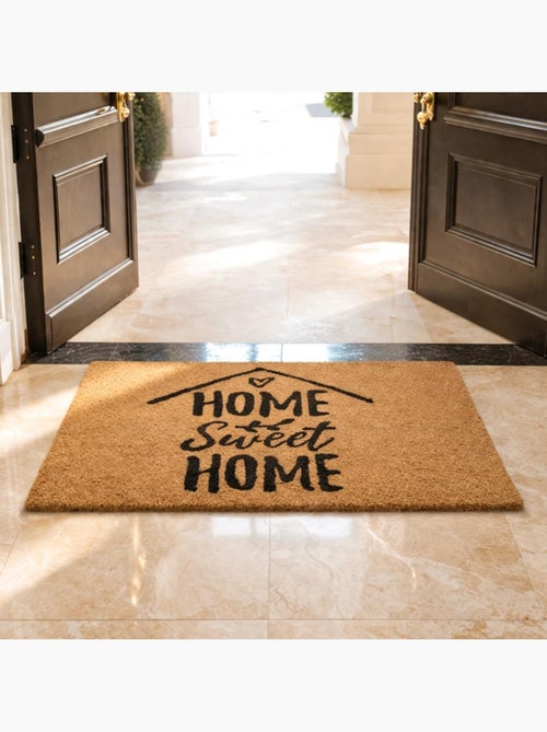 Paillasson motif texte en relief, chaleureux, home sweet home 3 - Kiabi