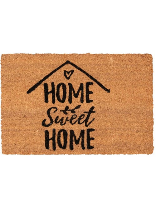 Paillasson motif texte en relief, chaleureux, home sweet home 3 - Kiabi