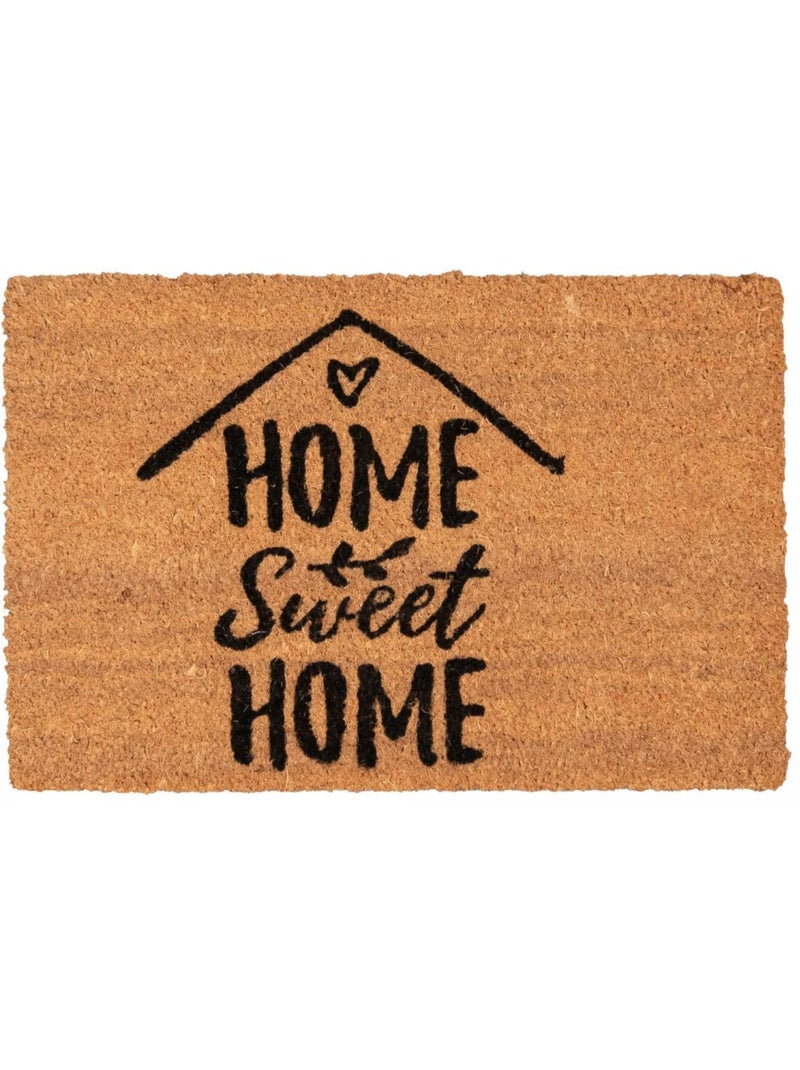 Paillasson motif texte en relief, chaleureux, home sweet home 3 Orange - Kiabi