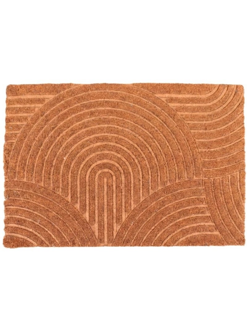 Paillasson motifs arches en reliefs 40x60cm Marron - Kiabi