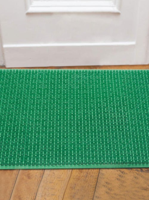 Paillasson NOVUS Vert 40x60 en polyamide doux et soyeux - Kiabi