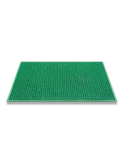 Paillasson NOVUS Vert 40x60 en polyamide doux et soyeux - Kiabi