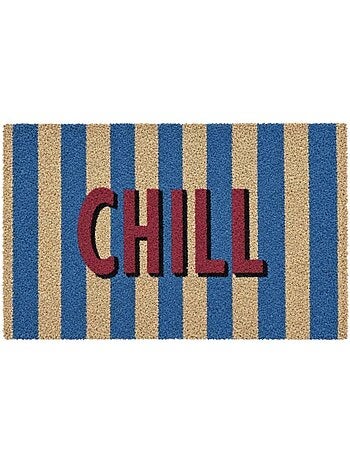 Paillasson rayures bleues chill 40x60cm