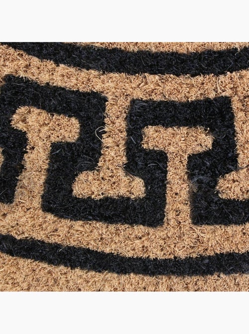 Paillasson rond coco contour imprimé fresque d60cm - Kiabi