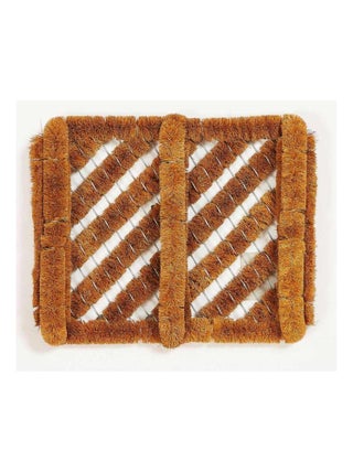 Paillasson tissé en coco motif traditionnel DRACO
