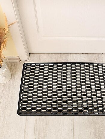 Paillasson tissé en pvc motif géométrique VINYLE