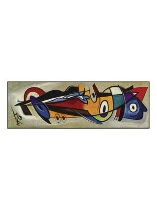 Paillasson tissé motif abstrait POSITIVEN