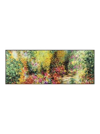 Paillasson tissé motif abstrait PRIMAVERA
