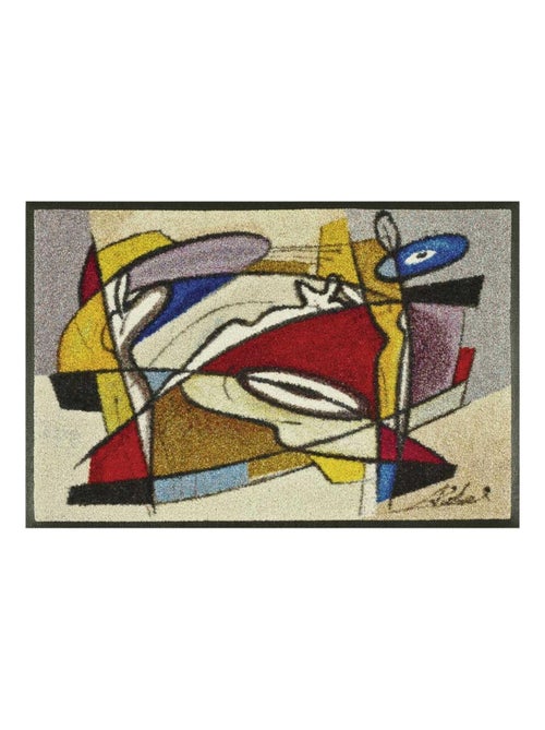 Paillasson tissé motif abstrait SEDY - Kiabi