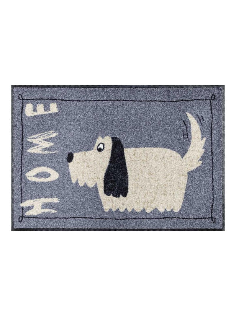 Paillasson tissé motif animaux DOGOM Gris - Kiabi