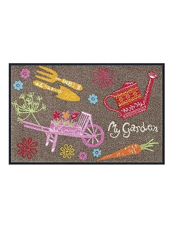 Paillasson tissé motif floral MARDEN