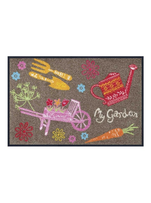Paillasson tissé motif floral MARDEN - Kiabi