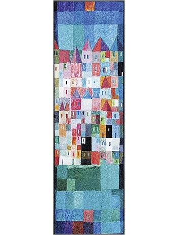 Paillasson tissé motif fresque FULA
