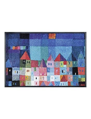 Paillasson tissé motif fresque FULA